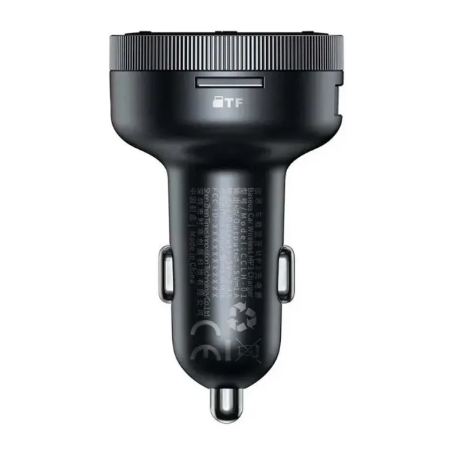 FM-трансмітер модулятор Baseus Launcher Enjoy 17W 2USB чорний (CCLH-01/323660001)