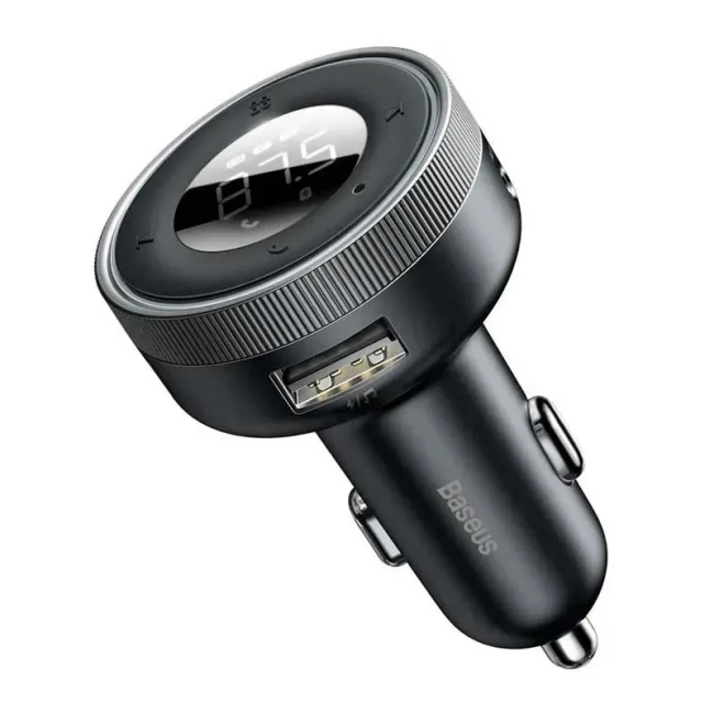 FM-трансмітер модулятор Baseus Launcher Enjoy 17W 2USB чорний (CCLH-01/323660001)