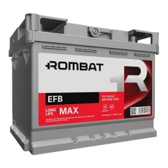 Автомобильный аккумулятор ROMBAT EFB 6CT-60Ah АзЕ (-/+)
