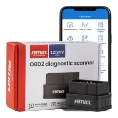 Сканер автомобильный Amio OBD2 BT PIC25K80 DC24K