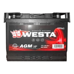 Автомобильный аккумулятор Westa AGM 6CT-60Ah АзЕ (-/+)