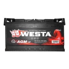 Автомобильный аккумулятор WESTA AGM 6CT-95Ah АзЕ (-/+)