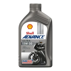 Моторное масло Shell Advance 4T Ultra 15W-50 1л (550053587)
