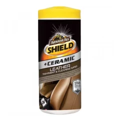 Керамічні серветки для шкіри Armor All Shield + Ceramic Leather Treatment & Cleaning Wipes 24 шт (E303507600)