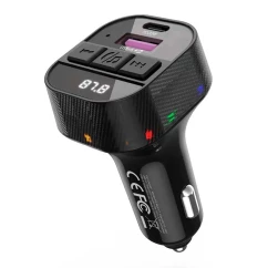 Автомобильный FM-проигрыватель XO USB-A/USB-C (BCC17.black)