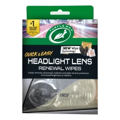 Набір серветок для полірування фар TURTLE WAX Headlight Lens Renewal Wipes 4 шт (54750)
