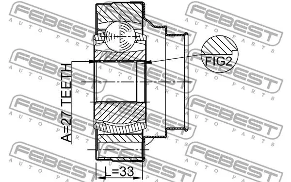Febest 0111-ACU10 ШРКШ
