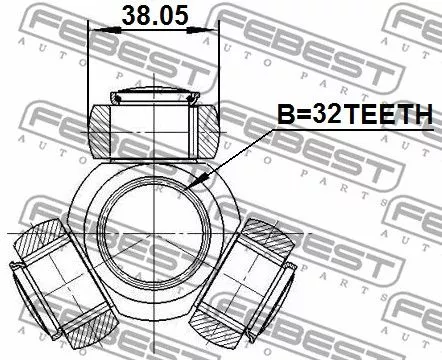Febest 0116-CDT220 ШРУС