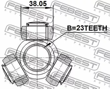 Febest 0116-SXM10 ШРКШ