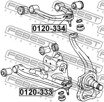 Febest 0120-334 Шаровая опора