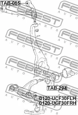 Febest 0120-UCF30FLH Шаровая опора