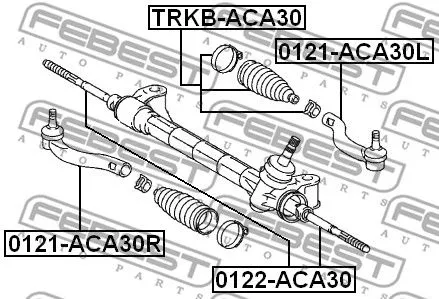 Febest 0122-ACA30 Рульова тяга