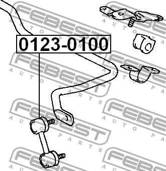 Febest 0123-0100 Стійка стабілізатора