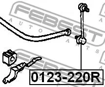Febest 0123-220R Стійка стабілізатора