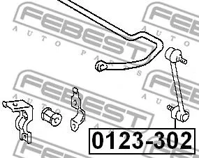 Febest 0123-302 Стійка стабілізатора