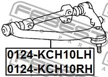 Febest 0124-KCH10RH Рычаг подвески