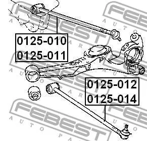 Febest 0125-012 Рычаг подвески