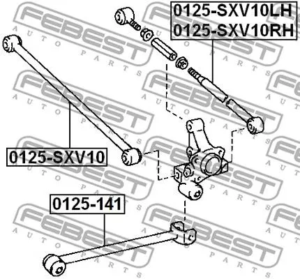 Febest 0125-141 Рычаг подвески