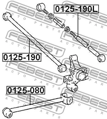 Febest 0125-190 Рычаг подвески