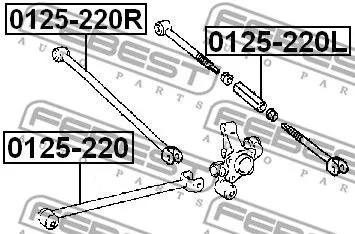 Febest 0125-220L Рычаг подвески