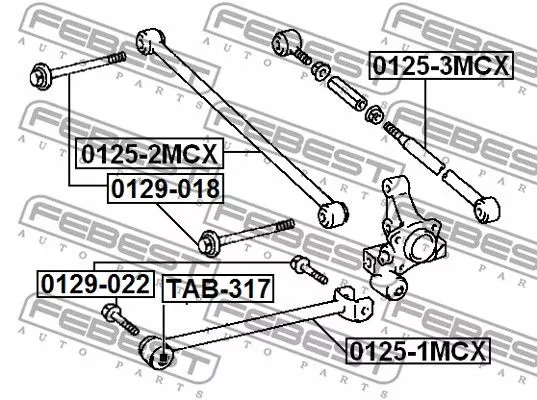 Febest 0125-2MCX Рычаг подвески
