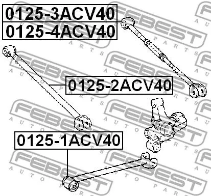 Febest 0125-3ACV40 Рычаг подвески
