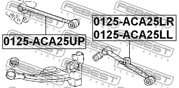 Febest 0125-ACA25LL Рычаг подвески
