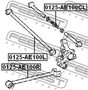 Febest 0125-AE100L Рычаг подвески