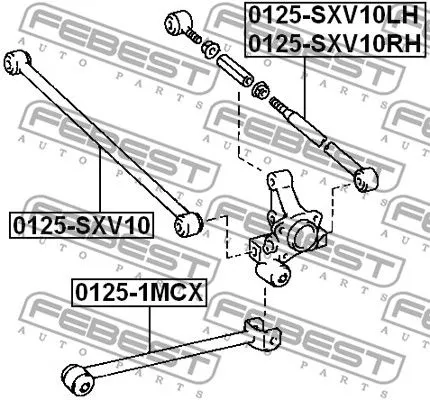 Febest 0125-SXV10RH Рычаг подвески