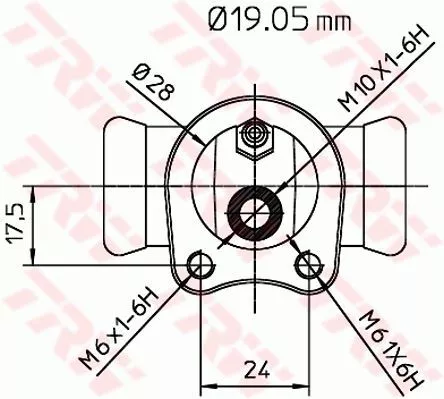 Trw BWD119 Колісний гальмівний циліндр