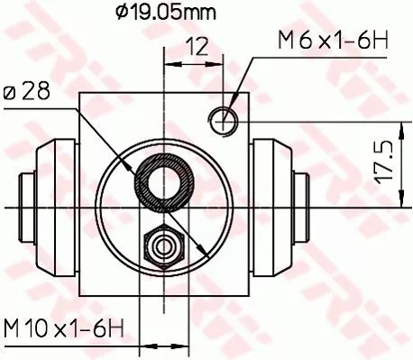 Trw BWD119A Колесный тормозный цилиндр