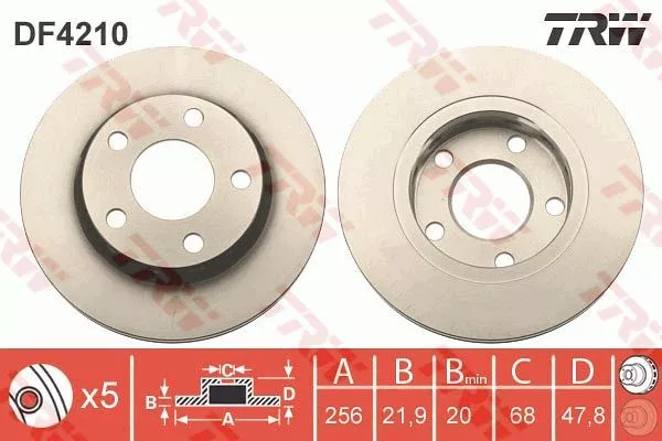 Trw DF4210 Тормозные диски