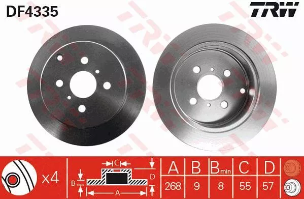 Trw DF4335 Тормозные диски