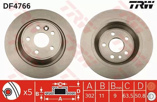 Trw DF4766 Тормозные диски