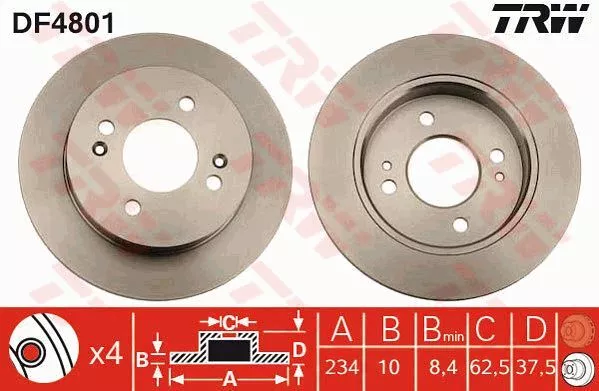 Trw DF4801 Диски