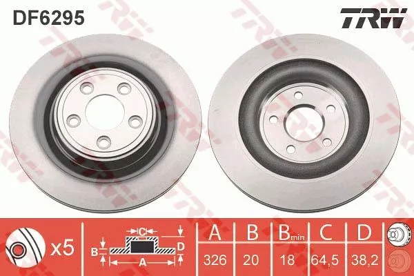 Trw DF6295 Тормозные диски