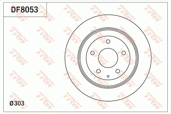 Trw DF8053 Тормозные диски