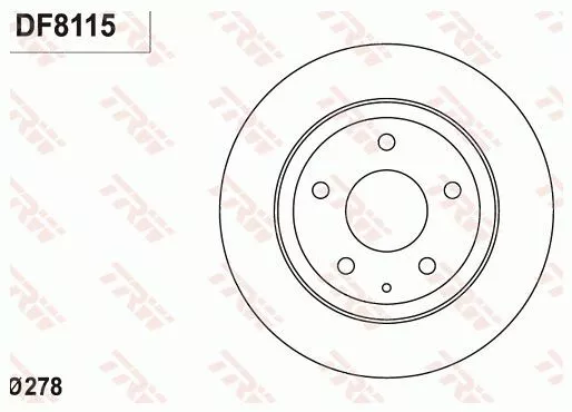 Trw DF8115 Тормозные диски