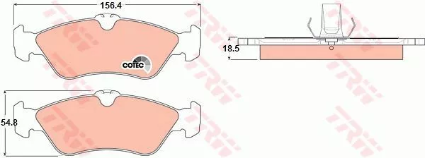 Trw GDB1263 Тормозные колодки