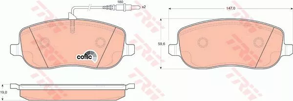 Trw GDB1503 Гальмівні колодки