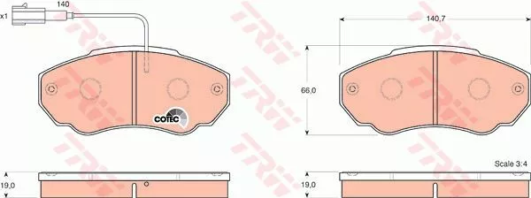 Trw GDB1517 Тормозные колодки