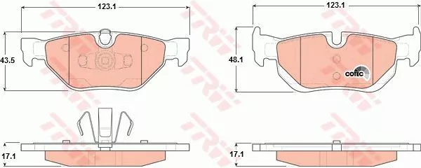 Trw GDB1626 Гальмівні колодки