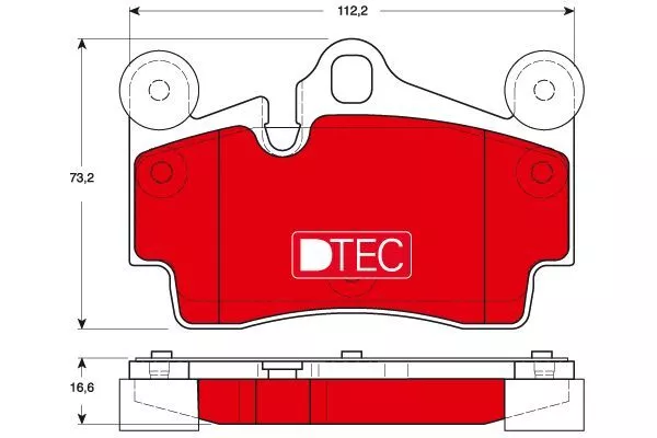 Trw GDB1653DTE Тормозные колодки