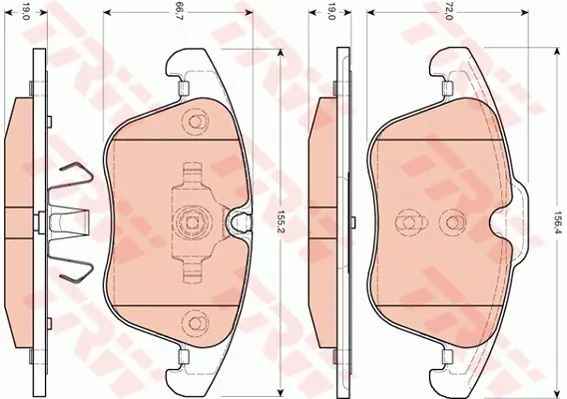 Trw GDB1705 Тормозные колодки