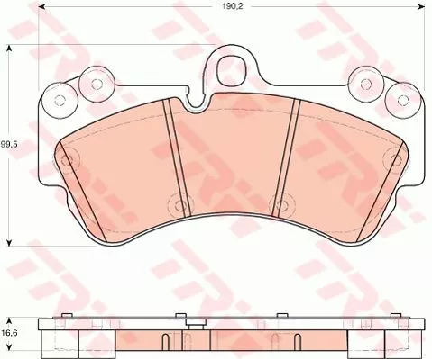 Trw GDB1720 Тормозные колодки