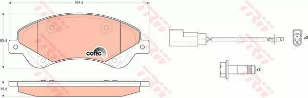 Trw GDB1723 Тормозные колодки