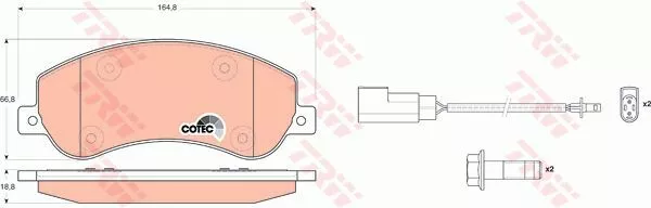 Trw GDB1724 Гальмівні колодки