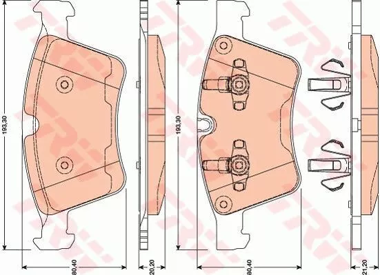 Trw GDB1797 Гальмівні колодки