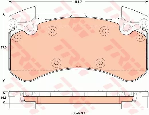 Trw GDB1911 Гальмівні колодки