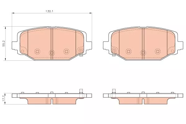 Trw GDB1936 Тормозные колодки